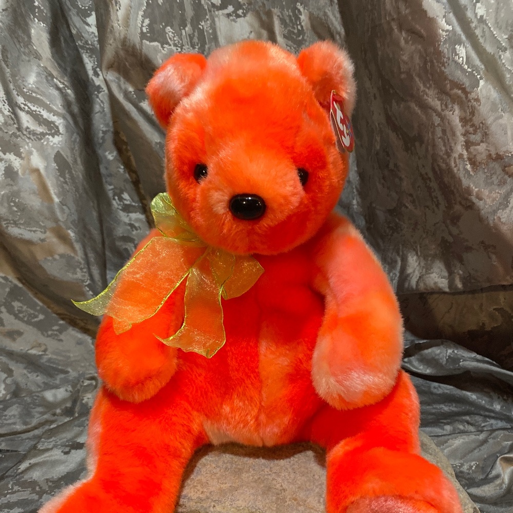 The Tangerine Bear Plush Beanie Baby - NWT